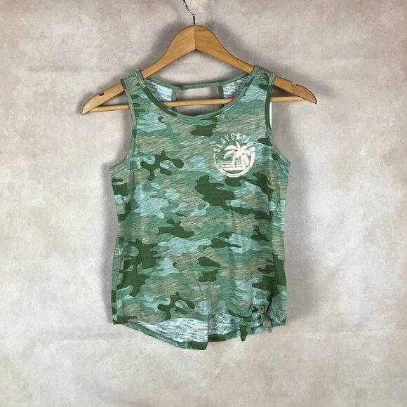 Epic Threads Kids Girls Camo SLAYCATION Tie-Front Tank Top NWT L - Picture 6 of 8